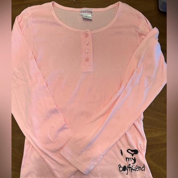 I ❤️ My Boyfriend” Pajama Set – Size XL – Pink Long Sleeve & Matching Pants - Picture 8 of 14
